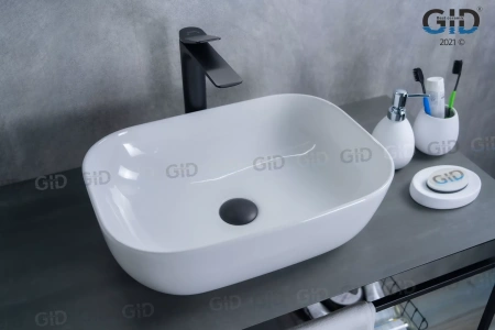 Раковина накладная (46х32,5) Gid D1333
