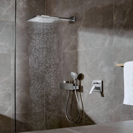 Подключение для душевого шланга с держателем Hansgrohe FixFit Porter 300 26456000 хром