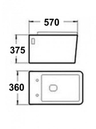 Унитаз подвесной Melana B2370-805
