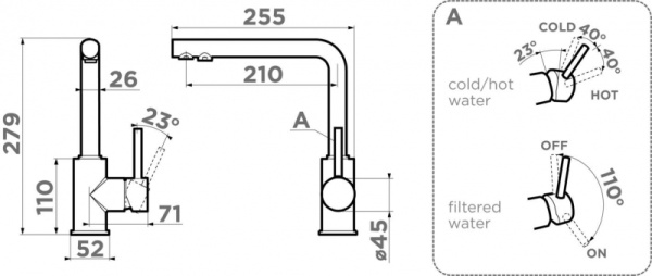 Смеситель для кухни Omoikiri Nakagawa 2 Plus-GB 4994343