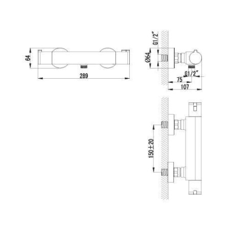 Смеситель для душа Lemark Yeti (LM7833C)