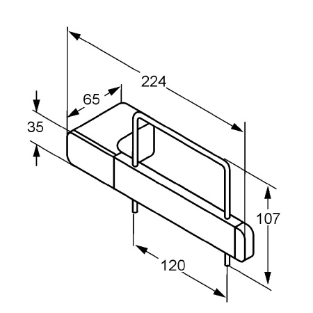 Держатель туалетной бумаги Kludi E2 4997105
