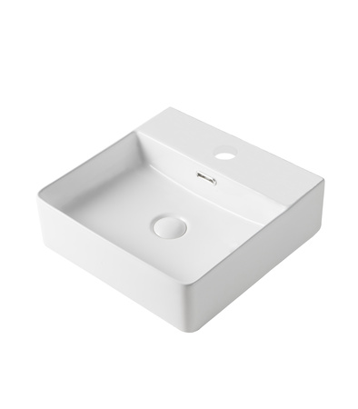 Раковина накладная (41х42) Orange  B04-405W белый глянец