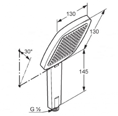 Душевая лейка Kludi Q-Beo 5010005-00