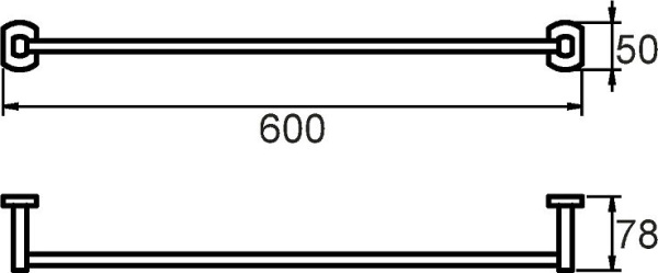Полотенцедержатель Milardo Neva NEVSM10M49 Полотенцедержатель Milardo Neva NEVSM10M49