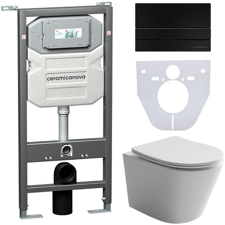 Комплект унитаза с инсталляцией Ceramicanova Balearica CN6000_1002B_1000