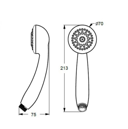 Душевая лейка Vidima Сева Джет BA181AA