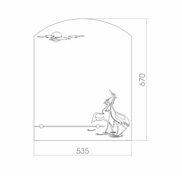 Зеркало (54х67) Silver Mirrors  Танец 00000658