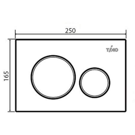 Клавиша смыва Timo Kulo FP-001MB