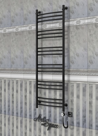 Электрический полотенцесушитель с функцией быстрой сушки ArtofSpace ARTICO EAAO5001500RAL9005RP