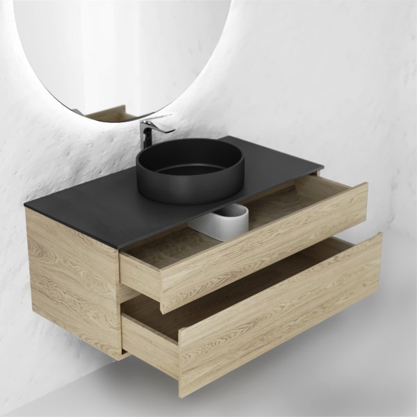 Тумба RAVAL Decent 100 подвесная Дуб сонома Dec.01.100/P/DS/RL