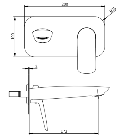 Смеситель для умывальника Savol SK-H7207