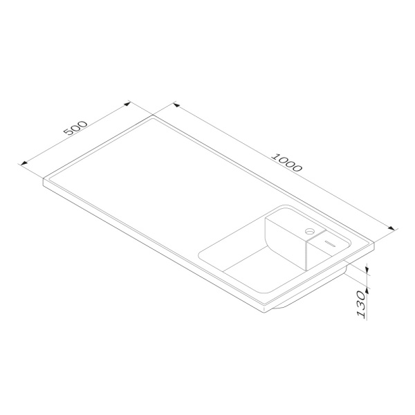Раковина встраиваемая сверху (100х50) Am.Pm X-Joy M85AWPR1001WG