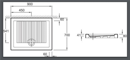 Душевой поддон Jacob Delafon Kyreo EN111-00
