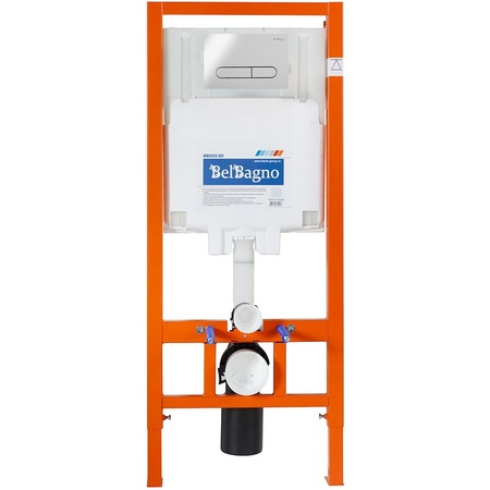 Комплект унитаза с инсталляцией BelBagno Acqua BB340CHR/BB2020SC