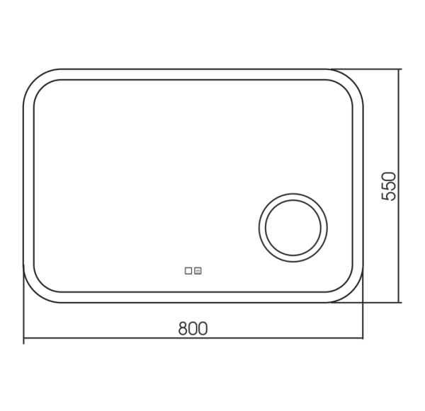 Зеркало (80х50) Silver Mirrors  Эльза LED-00002268