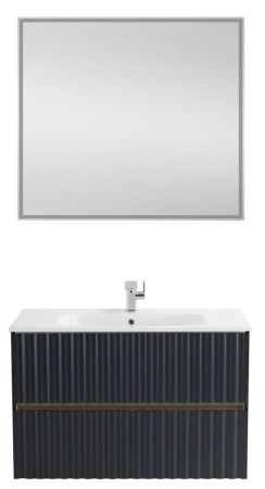 База под раковину Art&Max Еlegant AM-ELEGANT-900-2C-SO-GM-LED Серый матовый