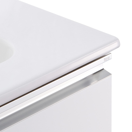 Тумба под раковину Roca The Gap 60 белый глянец 2 ящика A857397806