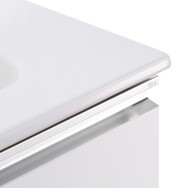 Тумба под раковину Roca The Gap 80 белый глянец 2 ящика A857399806