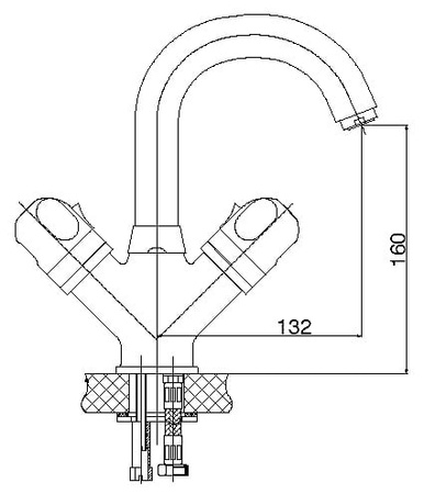 Термостат для раковины GPD Thermostatic TDL01