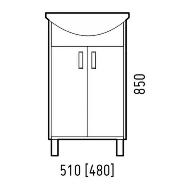 Тумба напольная Corozo Колор 50 SD-00001363