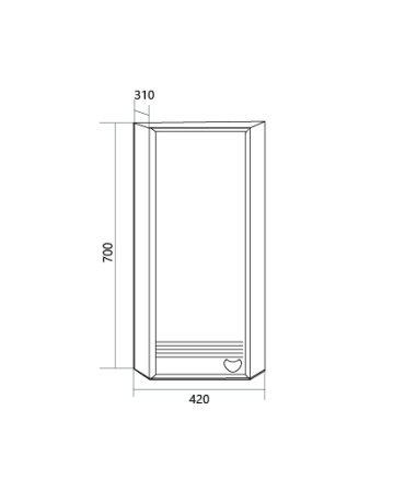Шкаф 1Marka  Story 43П У99318