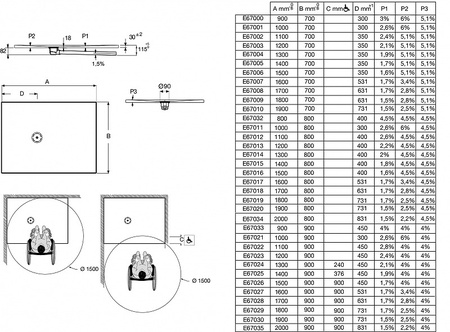 Душевой поддон Jacob Delafon Singulier 190x90 E67030-NAD
