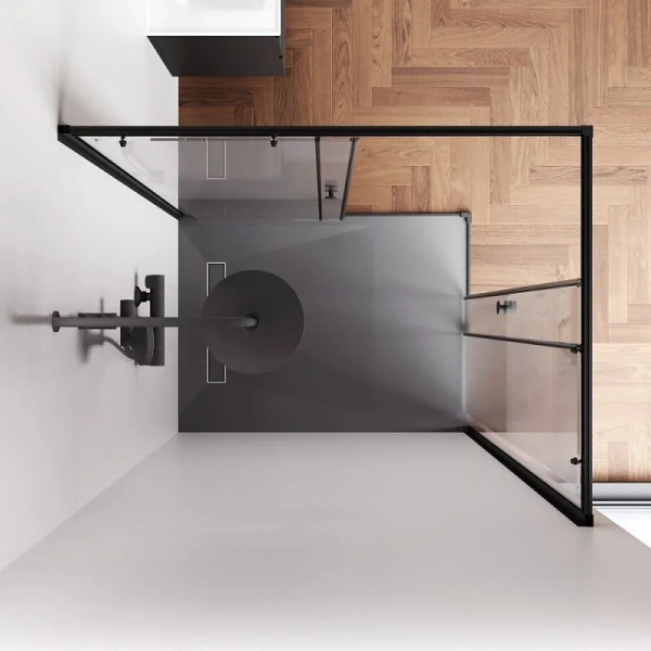 Душевой уголок (120х90) Am.Pm X-Joy W94G-403-120290-BT1K черный матовый