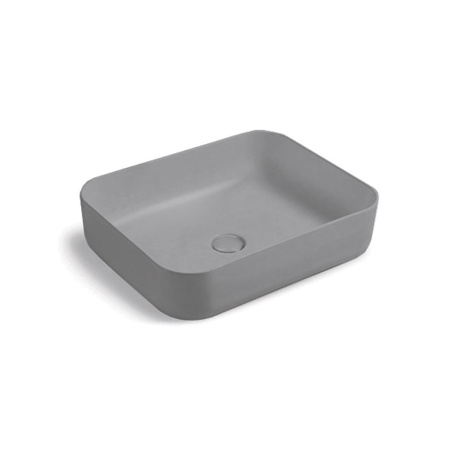 Раковина накладная (50х41) Vincea VBS-105MG матовый серый
