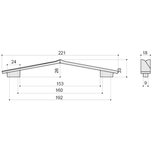 Ручка для мебели BelBagno Aurora 8.1135.192160.40 Ручка для мебели BelBagno Aurora 8.1135.192160.40