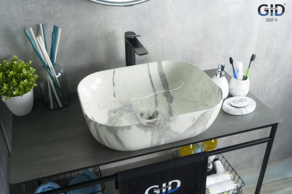 Раковина накладная (50х40) Gid K397G125