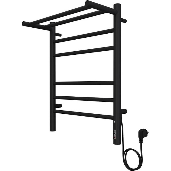 Полотенцесушитель электрический с полкой (45х60) П6 Terminus Аврора 4670078556912 черный