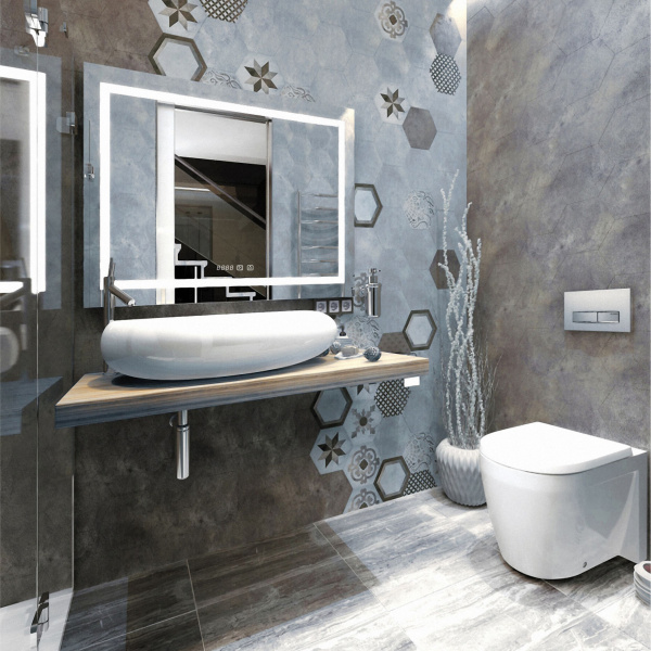 Зеркало (80х60) Silver Mirrors Livia neo LED-00002404