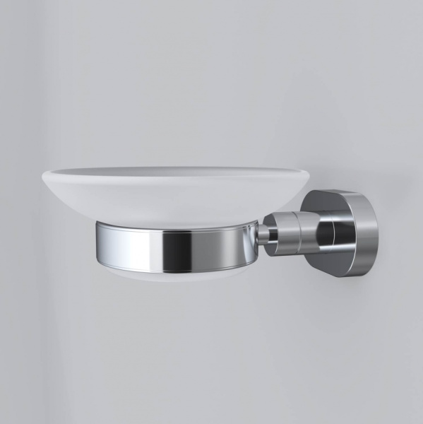 Стеклянная мыльница с настенным держателем Am.Pm Sense A7434200