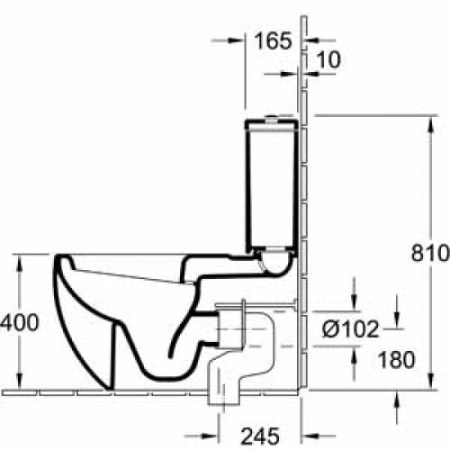 Бачок для унитаза Villeroy&Boch Aveo 772411R2