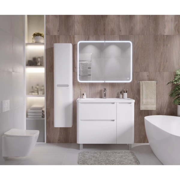 Зеркало-шкаф (90х80) Grossman Адель 209004 с LED подсветкой правая