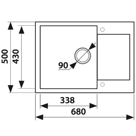 Кухонная мойка KAISER KMM-5068 мрамор (KMM-5068 S-302)