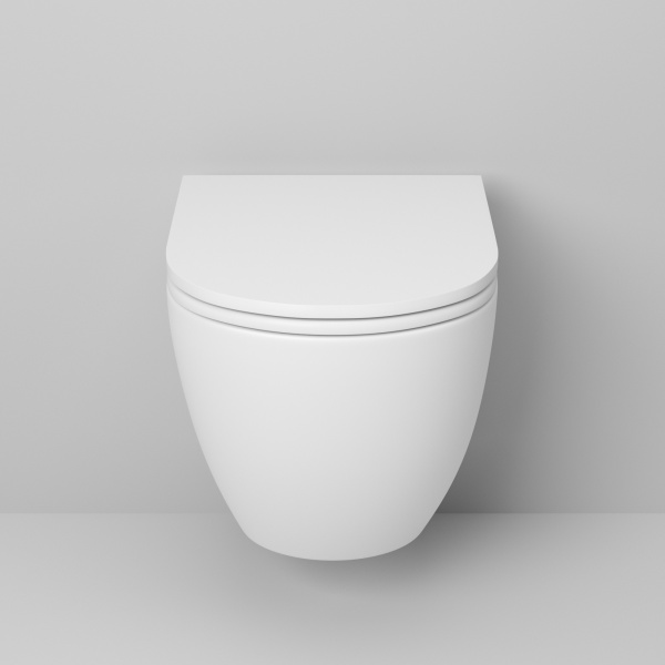 Унитаз подвесной безободковый Grossman Color GR-4455MS с сиденьем микролифт