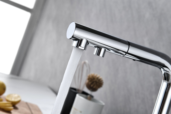 Смеситель для кухни с подключением к фильтру  Paulmark Serpentine Se213222-CR