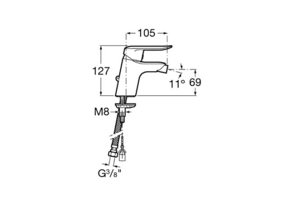 Смеситель для биде Roca Logica A5A6127C00