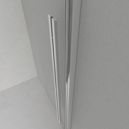 Душевой уголок Vincea  Lugano VSR-1L9012CGB-1 (120х90)  черный, стекло тонированное
