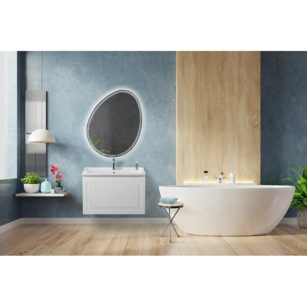 Тумба под раковину Cezares GIUBILEO-N-80-1C-SO-BL Bianco Lucido