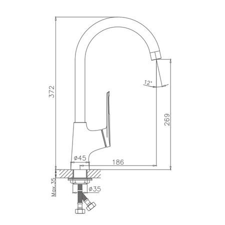 Смеситель для кухни Haiba HB70595