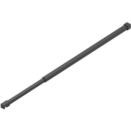 Душевая перегородка (90х195) BelBagno KRAFT-L-1-90-C-NERO черный
