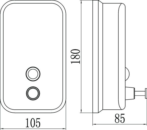 Дозатор для жидкого мыла 0,8 л Savol S-00402