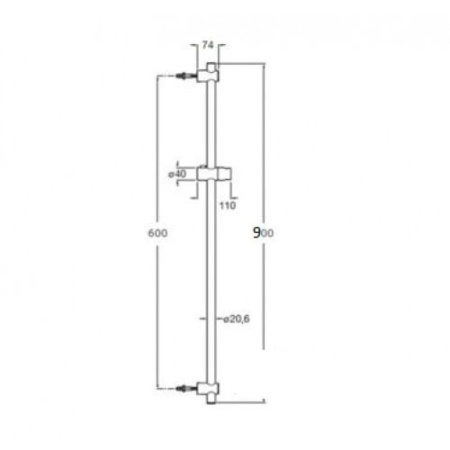 Душевая штанга Roca Stella A5B0305C00