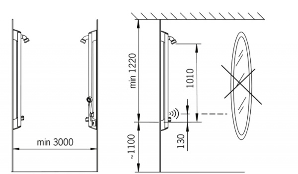 Душевая панель Oras Electra 6662F