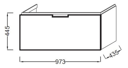 Тумба под раковину Jacob Delafon Reve EB1132-HU