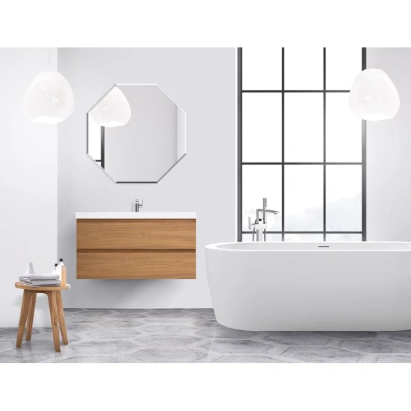 Тумба под раковину Cezares MOLVENO-90-2C-SO-NC Noce Chiaro