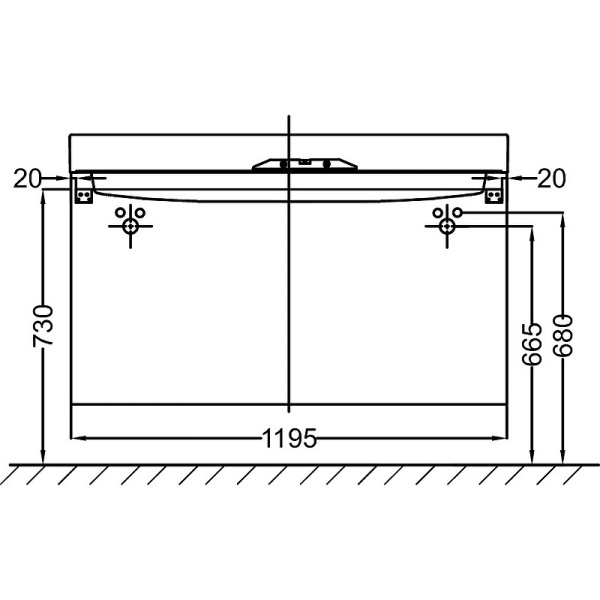 Тумба для раковины Jacob Delafon Rythmik EB1305-E70